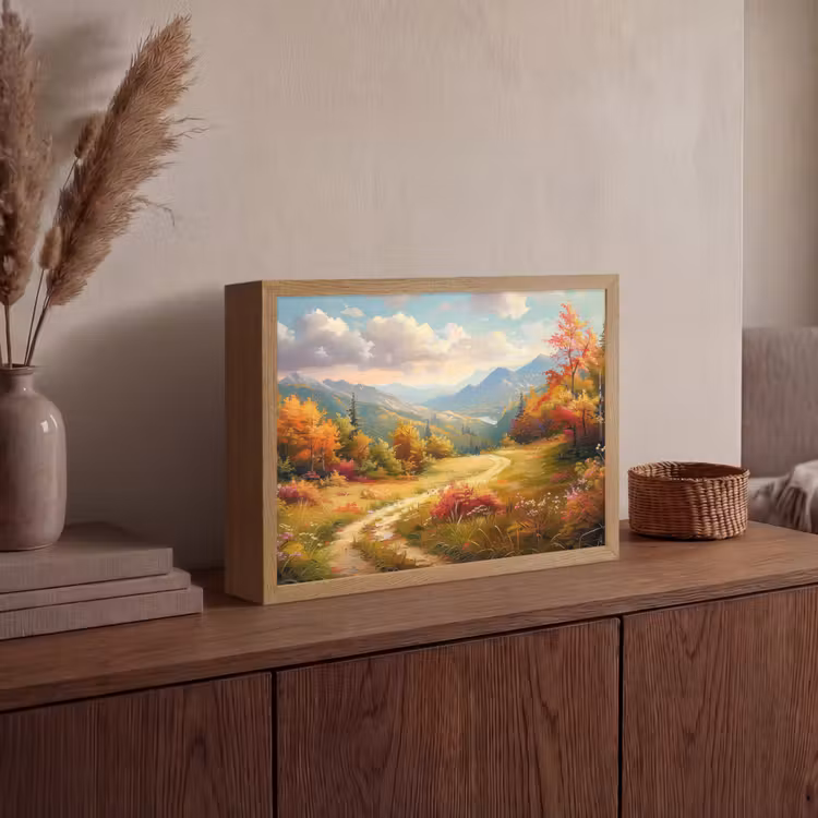 Lightbox - Wandlamp - Landschap - Illustratie - Natuur — 4