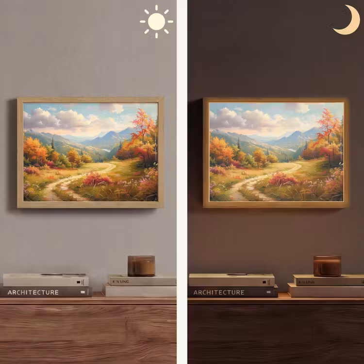 Lightbox - Wandlamp - Landschap - Illustratie - Natuur — 6