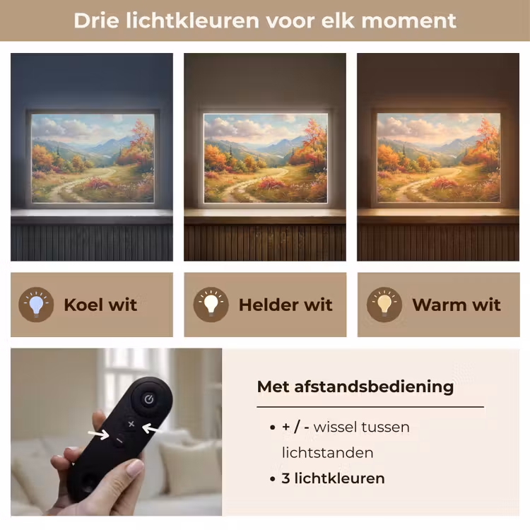 Lightbox - Wandlamp - Landschap - Illustratie - Natuur — 8