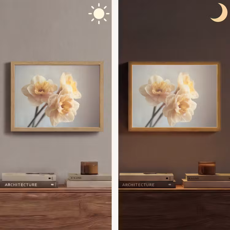 Lightbox - Wandlamp - Narcissen - Geel - Bloemblaadjes — 6