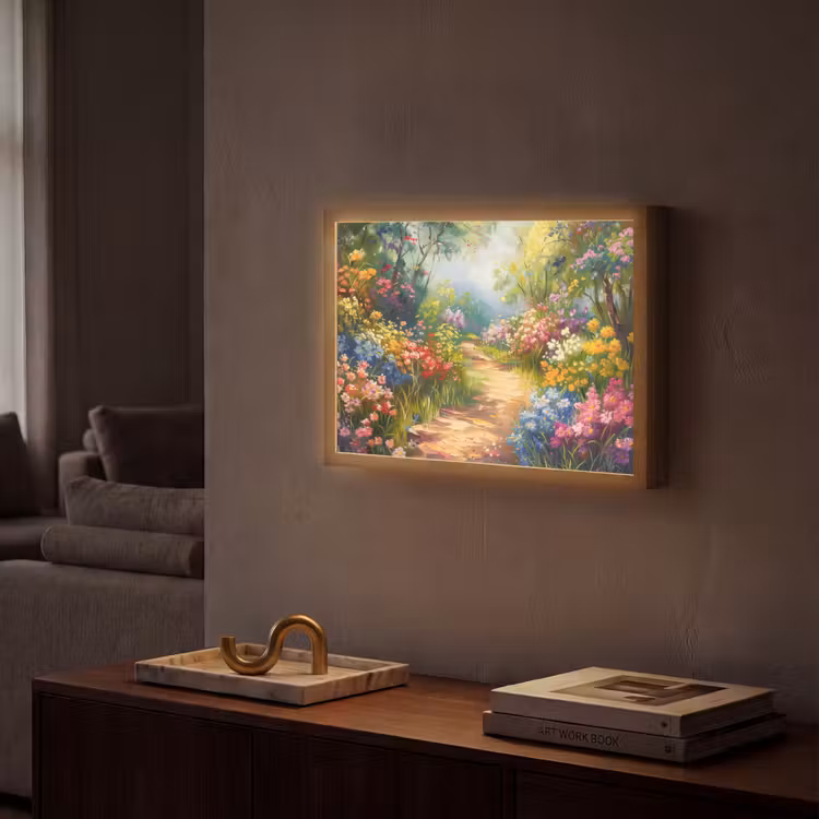 Lightbox - Wandlamp - Natuur - Landschap - Bloemen - Kleurrijk — 2