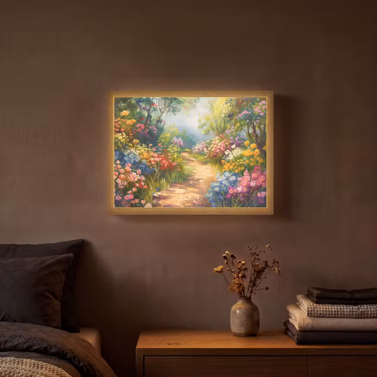 Lightbox - Wandlamp - Natuur - Landschap - Bloemen - Kleurrijk — 3