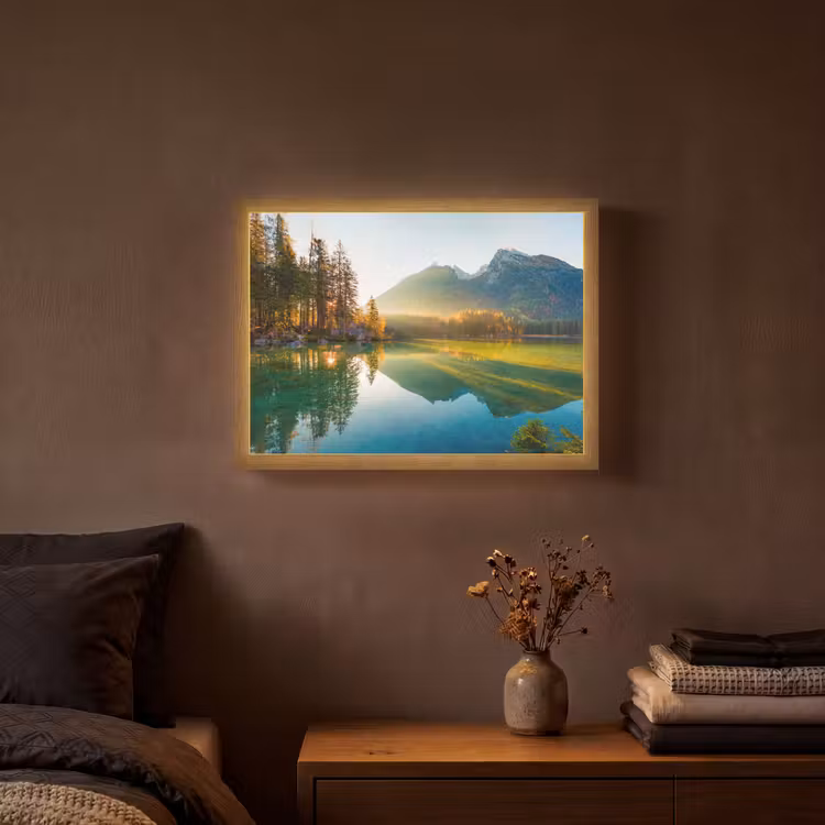 Lightbox - Wandlamp - Meer - Bos - Bergen - Natuur - Zon - Landschap — 3