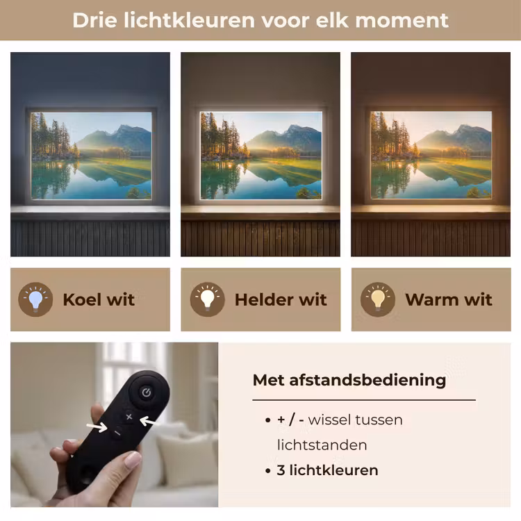 Lightbox - Wandlamp - Meer - Bos - Bergen - Natuur - Zon - Landschap — 8