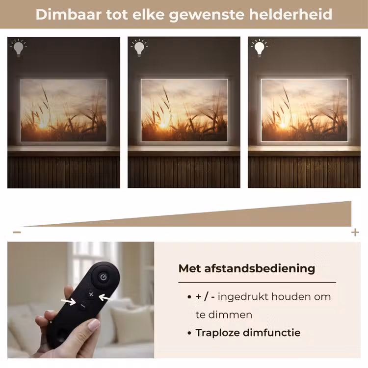 Lightbox - Wandlamp - Riet - Gras - Zonsondergang - Natuur - Horizon — 9