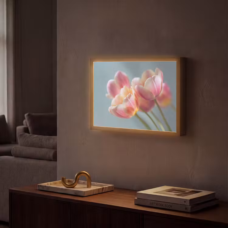 Lightbox - Wandlamp - Tulpen - Roze - Stelen — 2