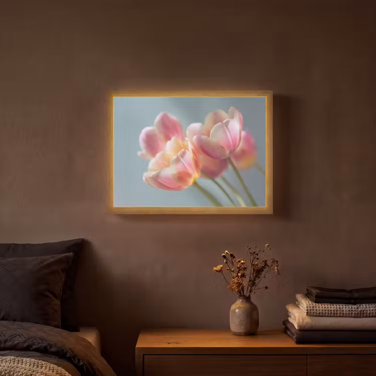 Lightbox - Wandlamp - Tulpen - Roze - Stelen — 3