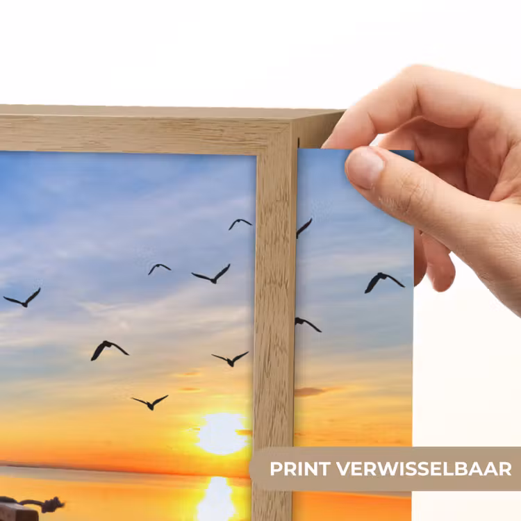 Lightbox - Wandlamp - Water - Steiger - Vogels - Zonsondergang - Horizon — 5