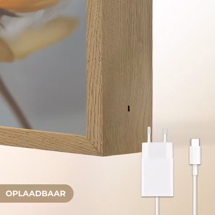 Lightbox - Wandlamp - Zonnebloemen - Geel - Wazig — 7