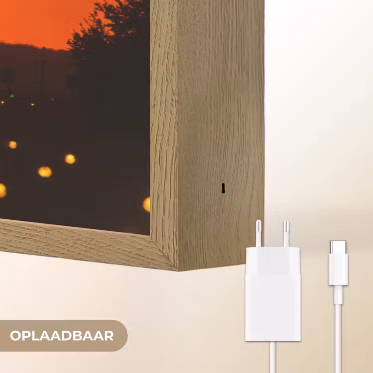 Lightbox - Wandlamp - Zonsondergang - Vliegtuig - Oranje - Zon — 7