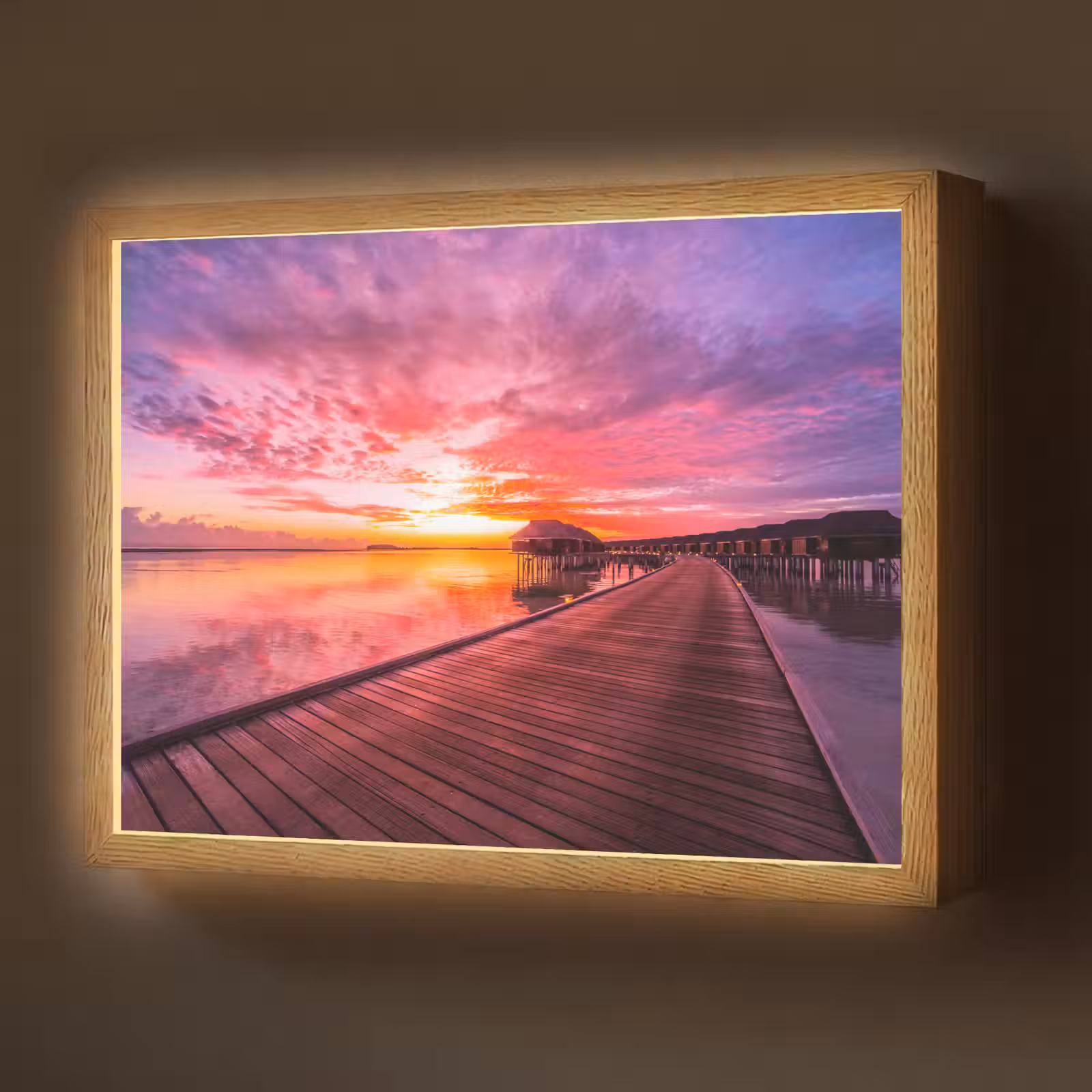 Lightbox - Wandlamp - Steiger - Water - Zon - Roze - Horizon — 1