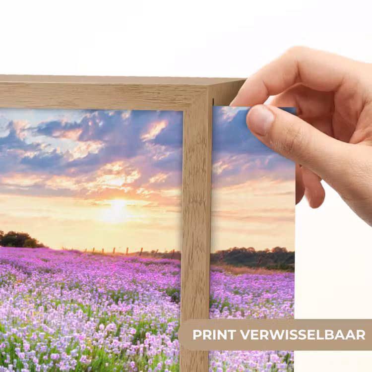 Lightbox - Wandlamp - Lavendel - Bloemen - Zonsondergang - Paars - Weide — 5