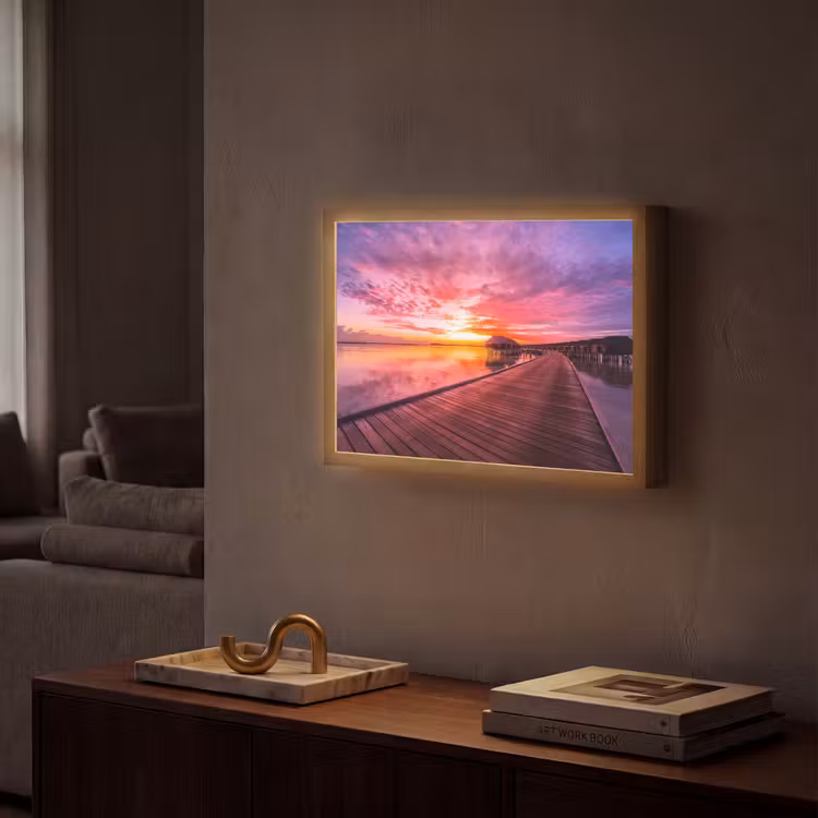 Lightbox - Wandlamp - Steiger - Water - Zon - Roze - Horizon — 2