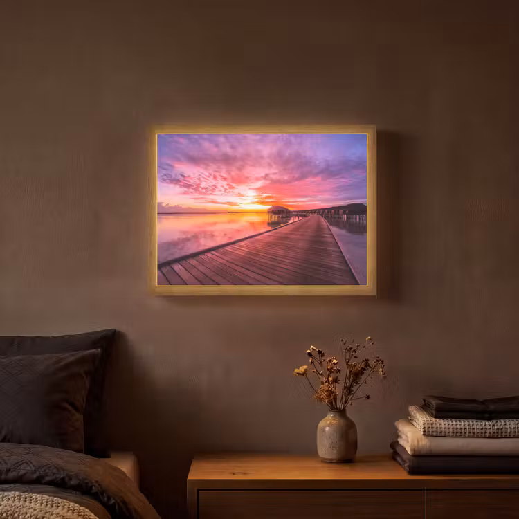 Lightbox - Wandlamp - Steiger - Water - Zon - Roze - Horizon — 3