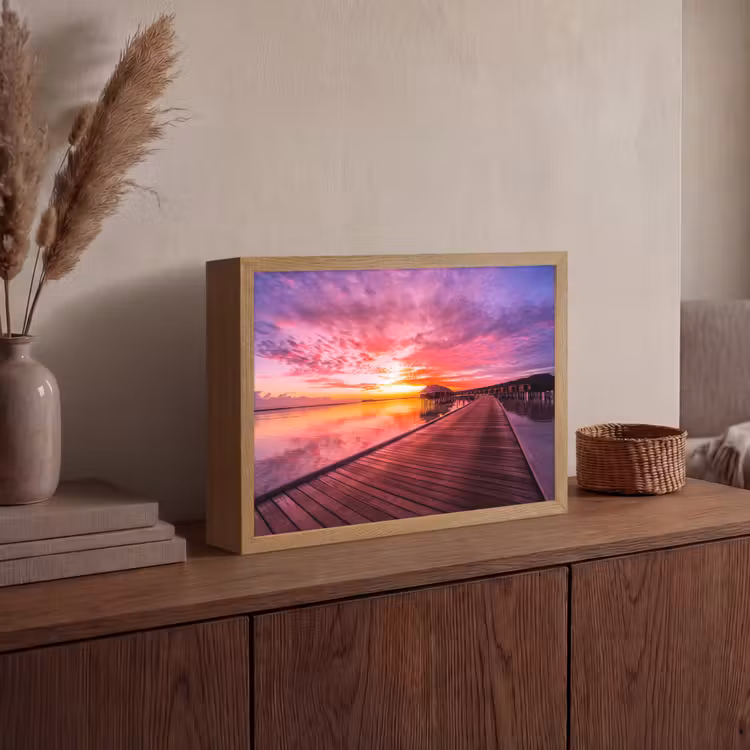 Lightbox - Wandlamp - Steiger - Water - Zon - Roze - Horizon — 4