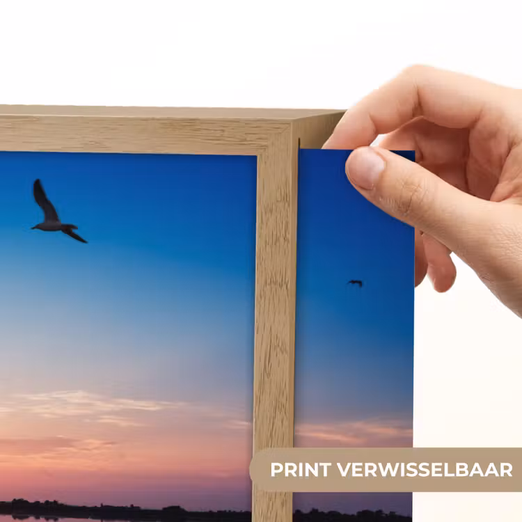 Lightbox - Wandlamp - Steiger - Water - Zonsondergang - Roze - Horizon — 5