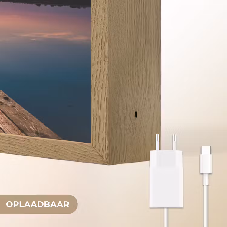 Lightbox - Wandlamp - Steiger - Water - Zonsondergang - Roze - Horizon — 7