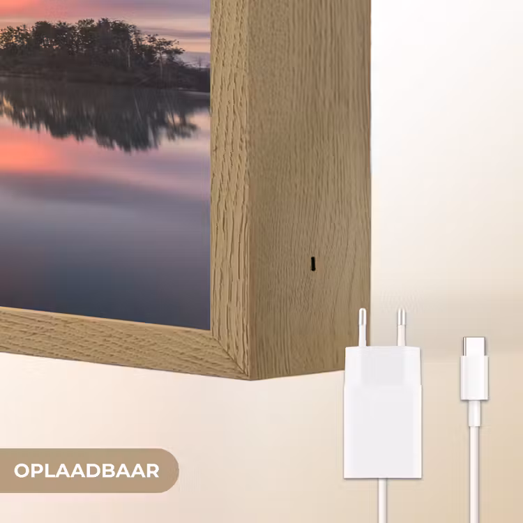 Lightbox - Wandlamp - Steiger - Zonsondergang - Water - Zee - Reflectie — 7