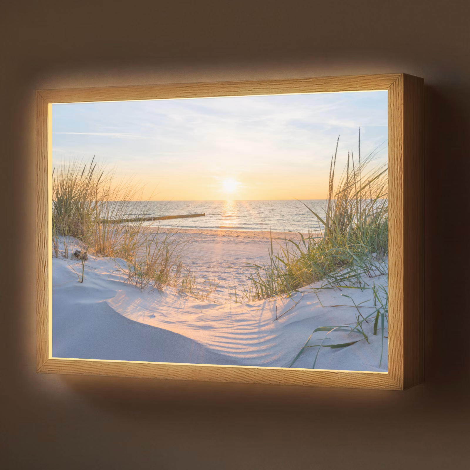 Lightbox - Wandlamp - Strand - Zon - Duin - Gras - Zand - Horizon — 1
