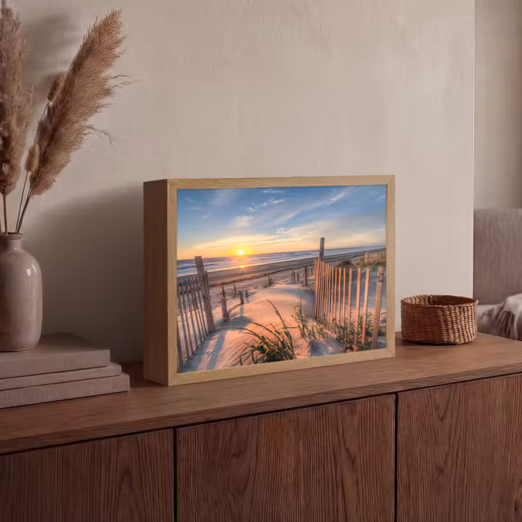 Lightbox - Wandlamp - Strand - Zee - Duin - Zonsondergang - Landschap — 4