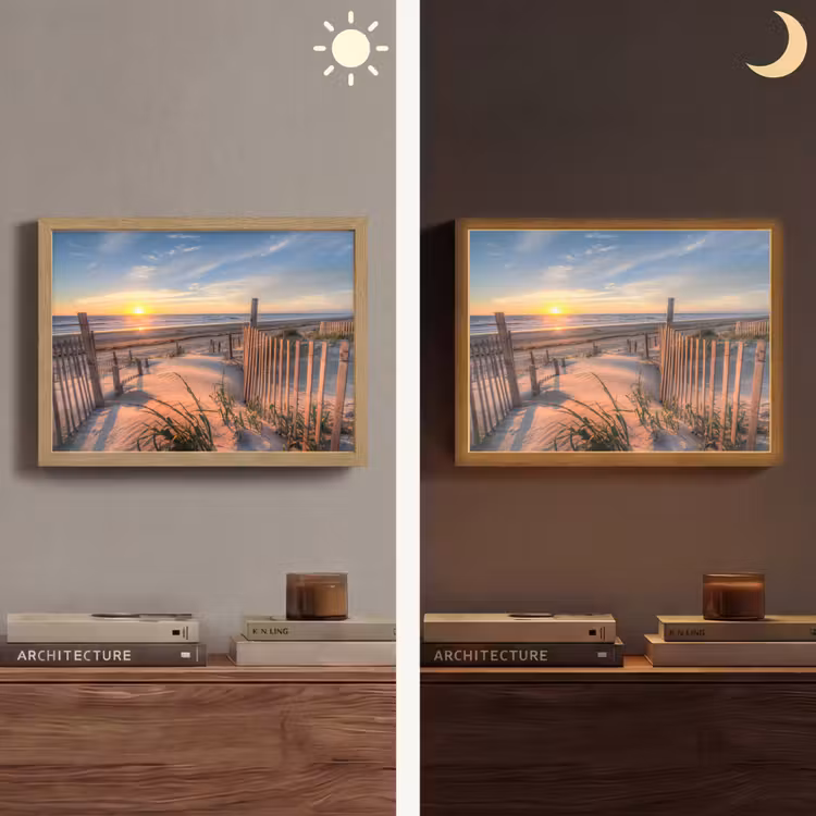 Lightbox - Wandlamp - Strand - Zee - Duin - Zonsondergang - Landschap — 6