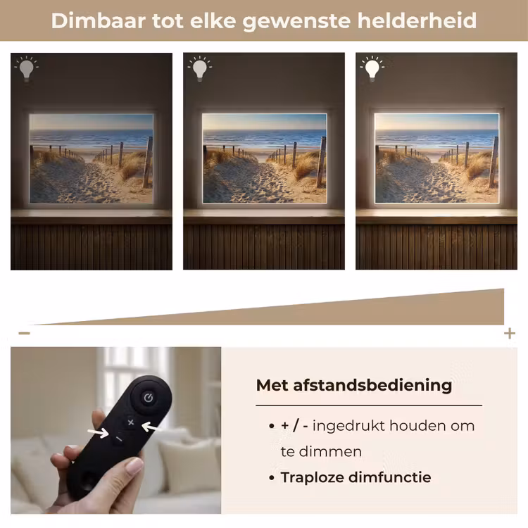 Lightbox - Wandlamp - Strand - Zee - Nederland - Duinen - Zon — 9