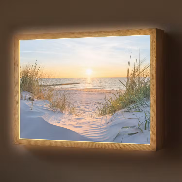 Lightbox - Wandlamp - Strand - Zon - Duin - Gras - Zand - Horizon — 1