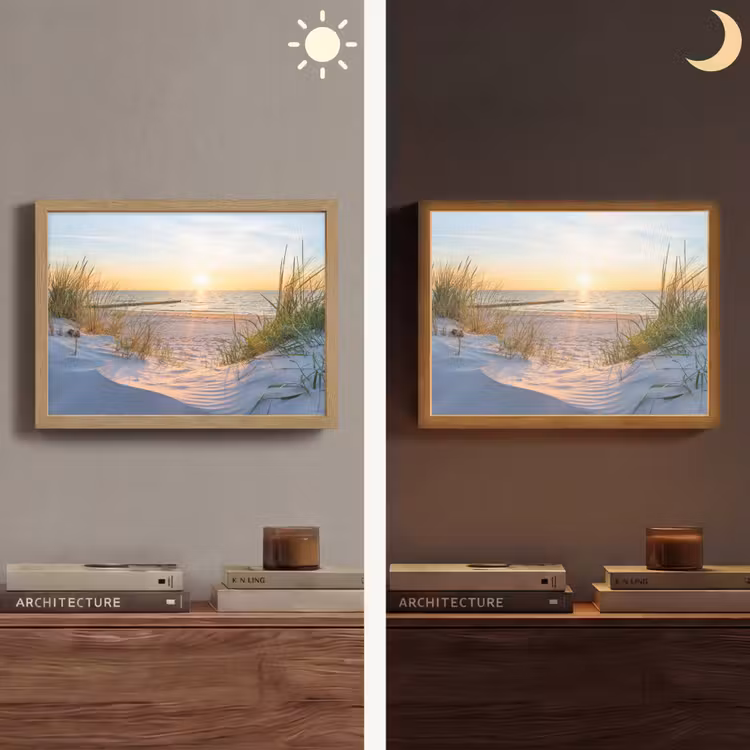 Lightbox - Wandlamp - Strand - Zon - Duin - Gras - Zand - Horizon — 6
