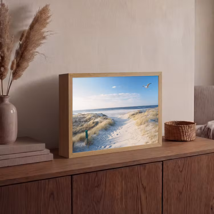 Lightbox - Wandlamp - Duin - Meeuw - Strand - Zee - Zon — 4