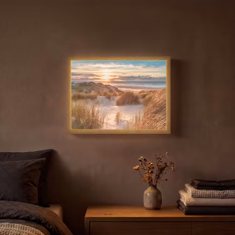 Lightbox - Wandlamp - Duin - Planten - Zonsondergang - Strand - Zee — 3