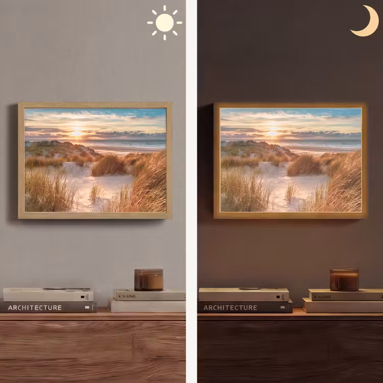 Lightbox - Wandlamp - Duin - Planten - Zonsondergang - Strand - Zee — 6