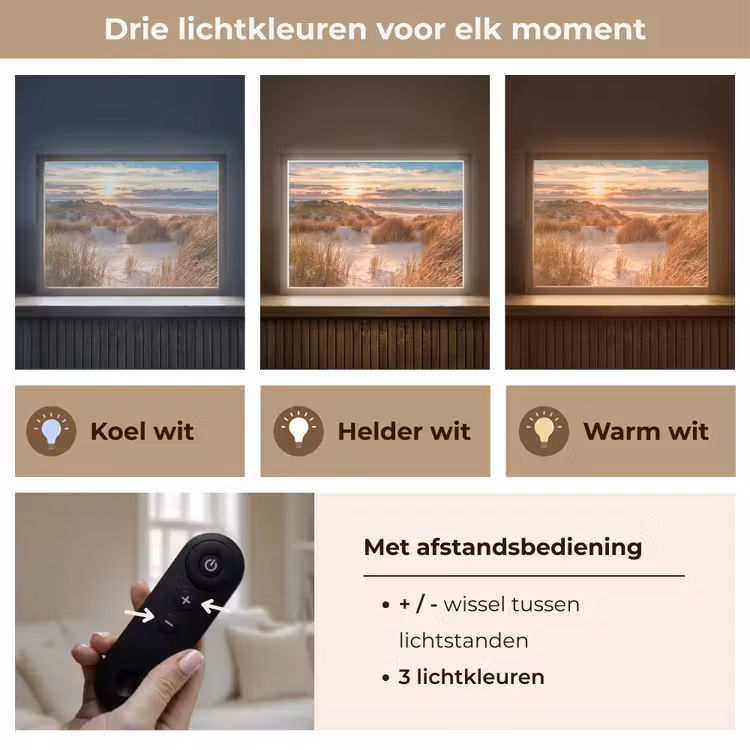 Lightbox - Wandlamp - Duin - Planten - Zonsondergang - Strand - Zee — 8