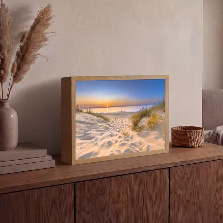 Lightbox - Wandlamp - Duin - Zonsondergang - Horizon - Strand - Gras — 4