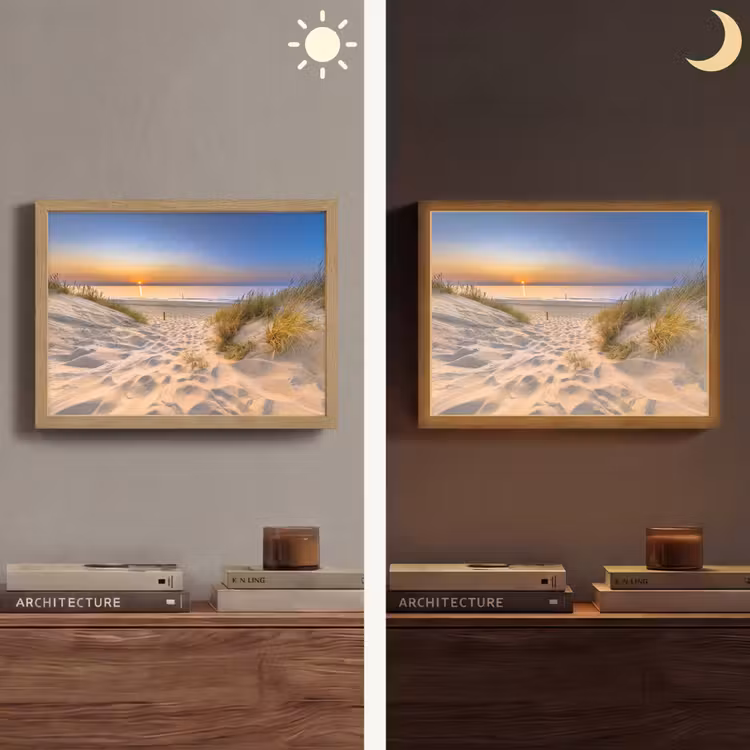 Lightbox - Wandlamp - Duin - Zonsondergang - Horizon - Strand - Gras — 6