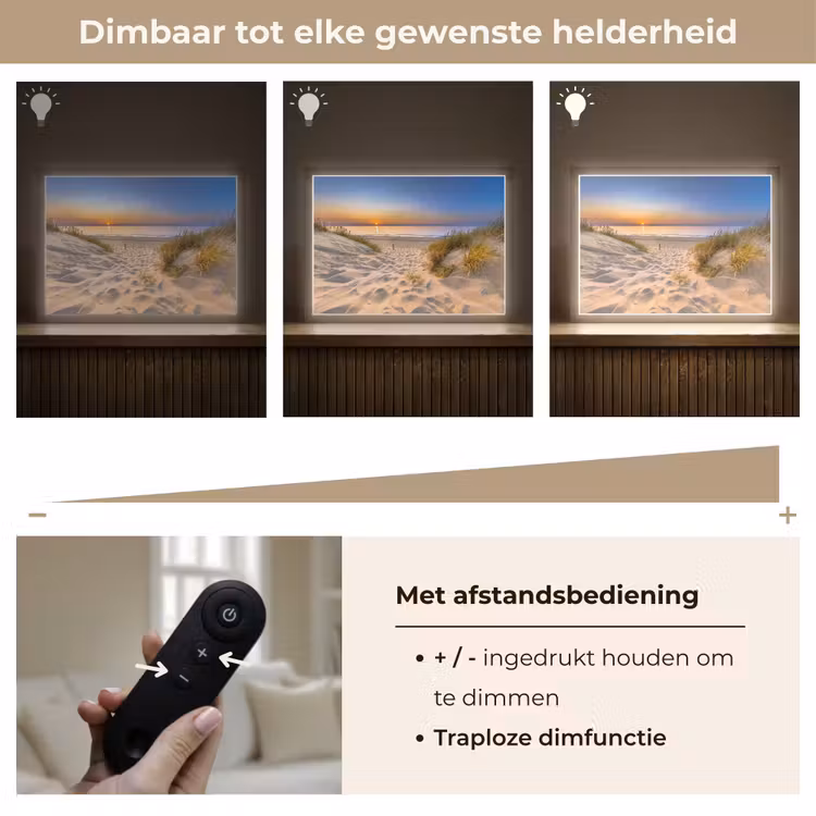 Lightbox - Wandlamp - Duin - Zonsondergang - Horizon - Strand - Gras — 9