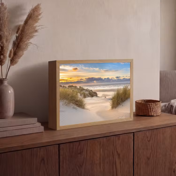 Lightbox - Wandlamp - Strand - Duin - Gras - Zonsondergang - Zee — 4