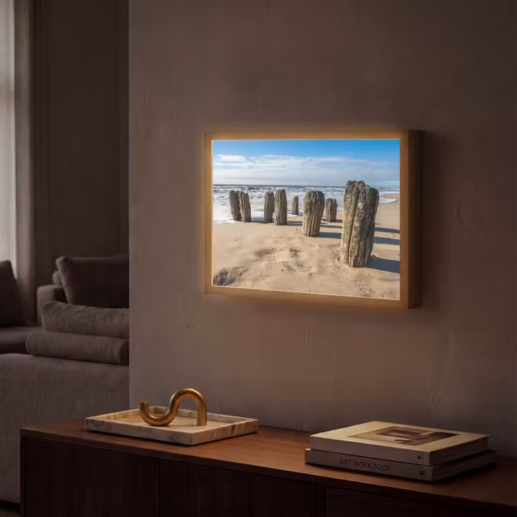 Lightbox - Wandlamp - Zand - Strand - Paal - Water - Zomer — 2