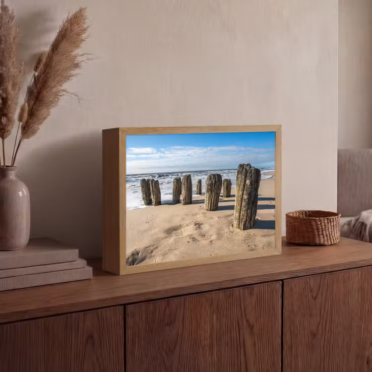 Lightbox - Wandlamp - Zand - Strand - Paal - Water - Zomer — 4
