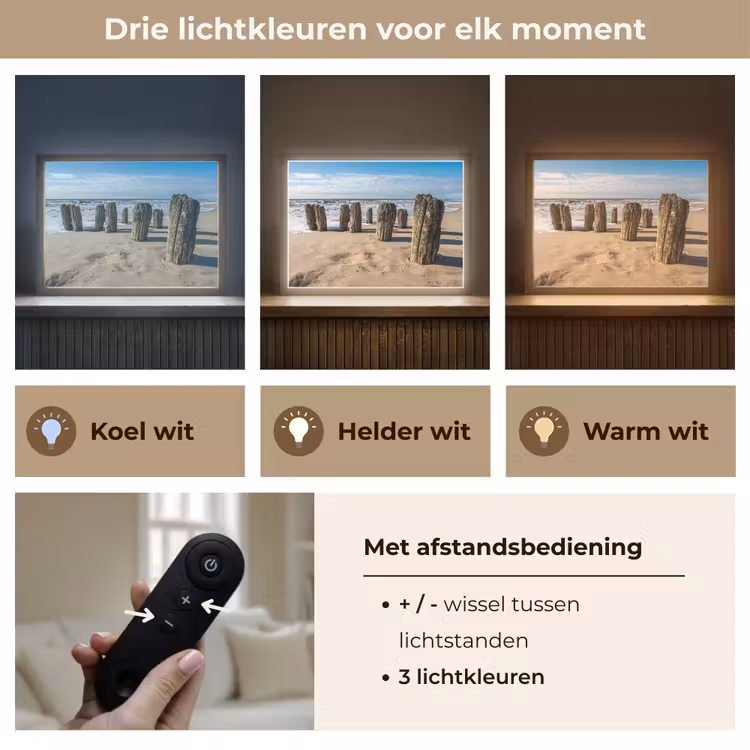 Lightbox - Wandlamp - Zand - Strand - Paal - Water - Zomer — 8