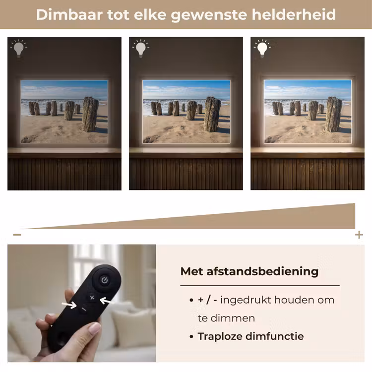 Lightbox - Wandlamp - Zand - Strand - Paal - Water - Zomer — 9