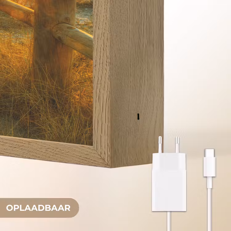 Lightbox - Wandlamp - Zon - Strand - Duin - Horizon - Gras - Pad - Oranje — 7