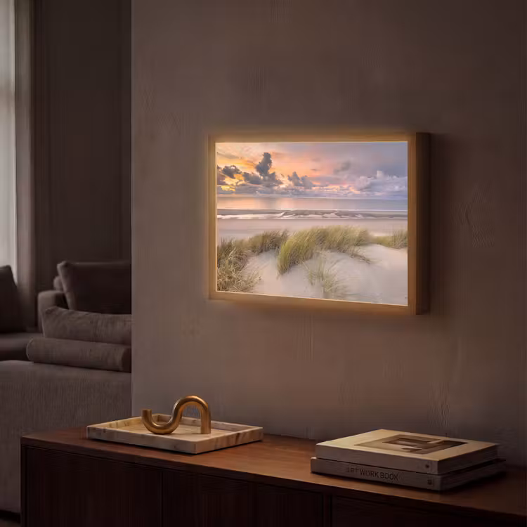 Lightbox - Wandlamp - Zonsondergang - Duin - Strand - Planten - Zee — 2