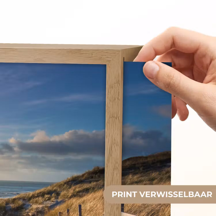 Lightbox - Wandlamp - Zonsondergang - Strand - Duin - Gras - Bank — 5