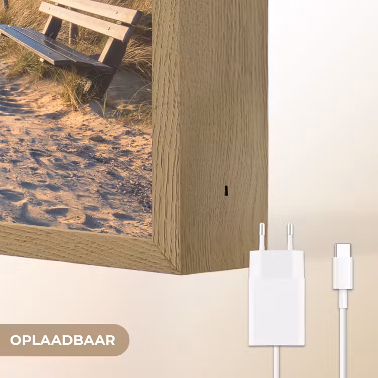 Lightbox - Wandlamp - Zonsondergang - Strand - Duin - Gras - Bank — 7