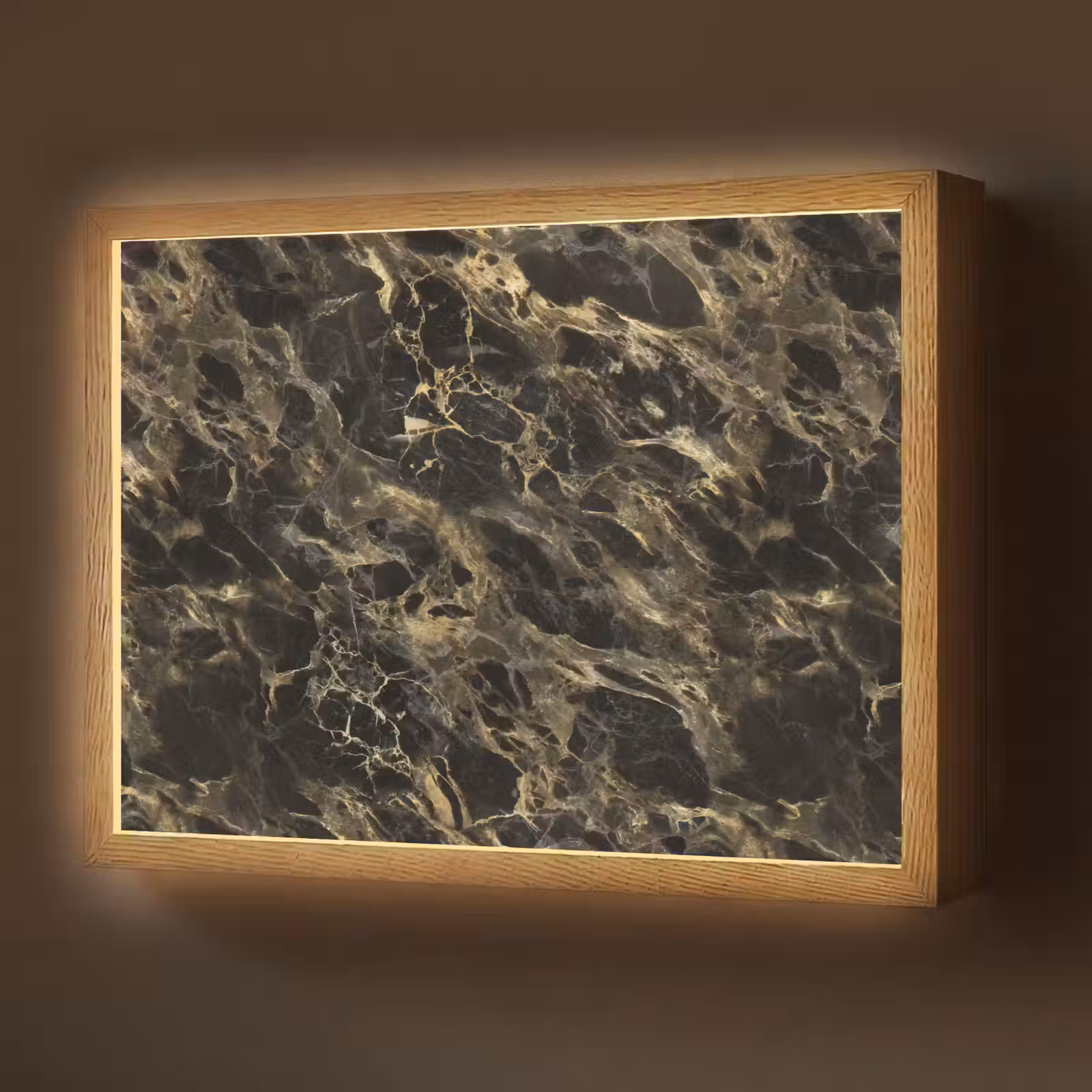 Lightbox - Wandlamp - Kristal - Goud - Zwart - Marmer — 1