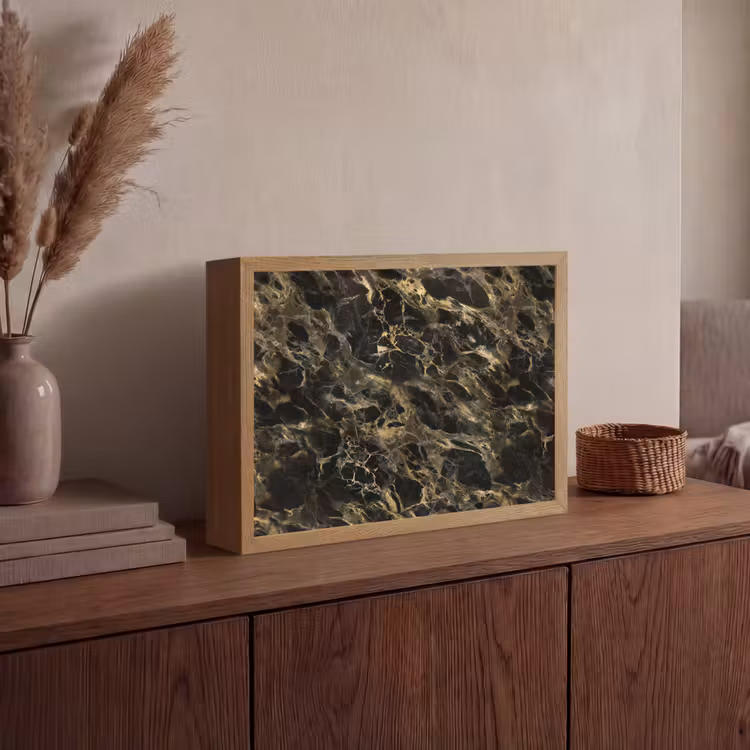 Lightbox - Wandlamp - Kristal - Goud - Zwart - Marmer — 4