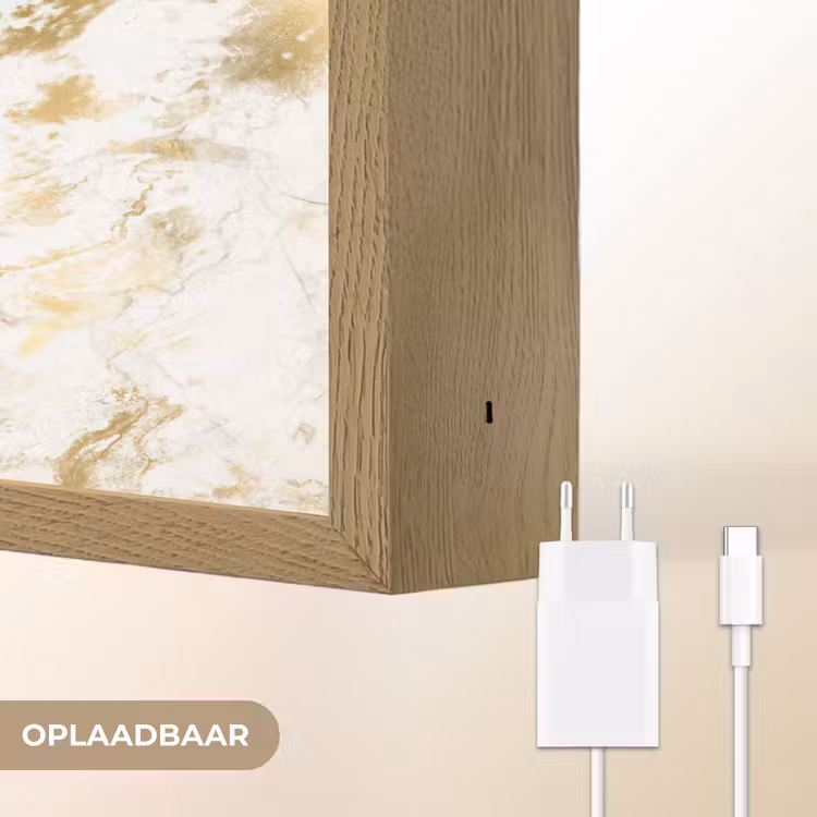 Lightbox - Wandlamp - Marmer - Goud - Structuur — 7
