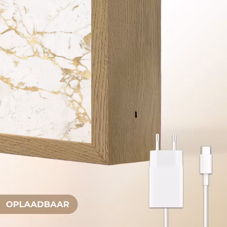 Lightbox - Wandlamp - Wit - Marmer - Luxe - Goud — 7
