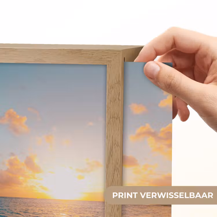 Lightbox - Wandlamp - Zonsondergang - Strand - Zee - Zomer - Blauw — 5
