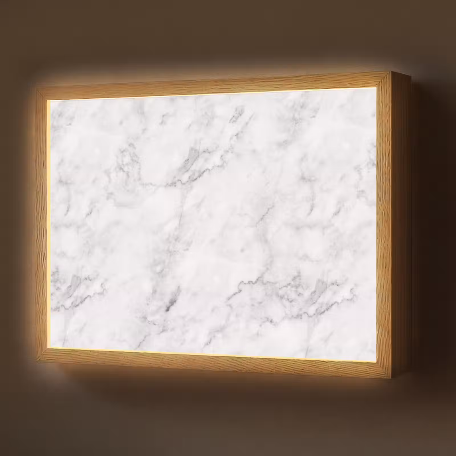 Lightbox - Wandlamp - Klassiek - Marmer - Aders - Grijs — 1